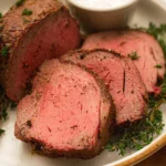 Best-Smoked-Beef-Tenderloin-with-Creamy-Horseradish-Sauce-Recipe