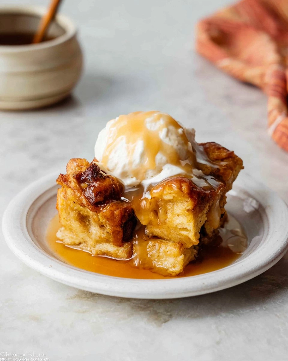 Bread Pudding with Butter Rum Sauce