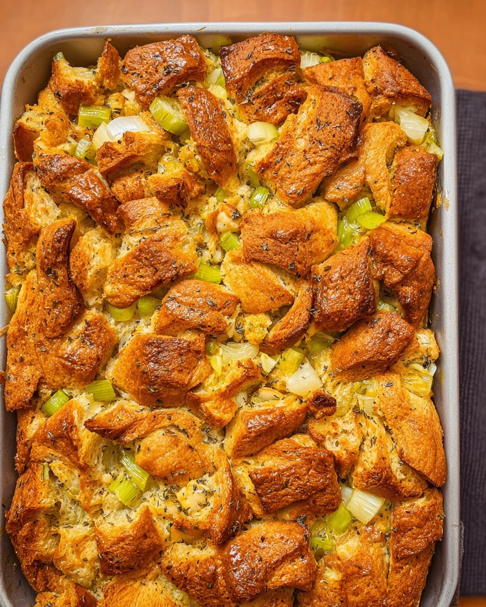Buttery Herb Croissant Stuffing