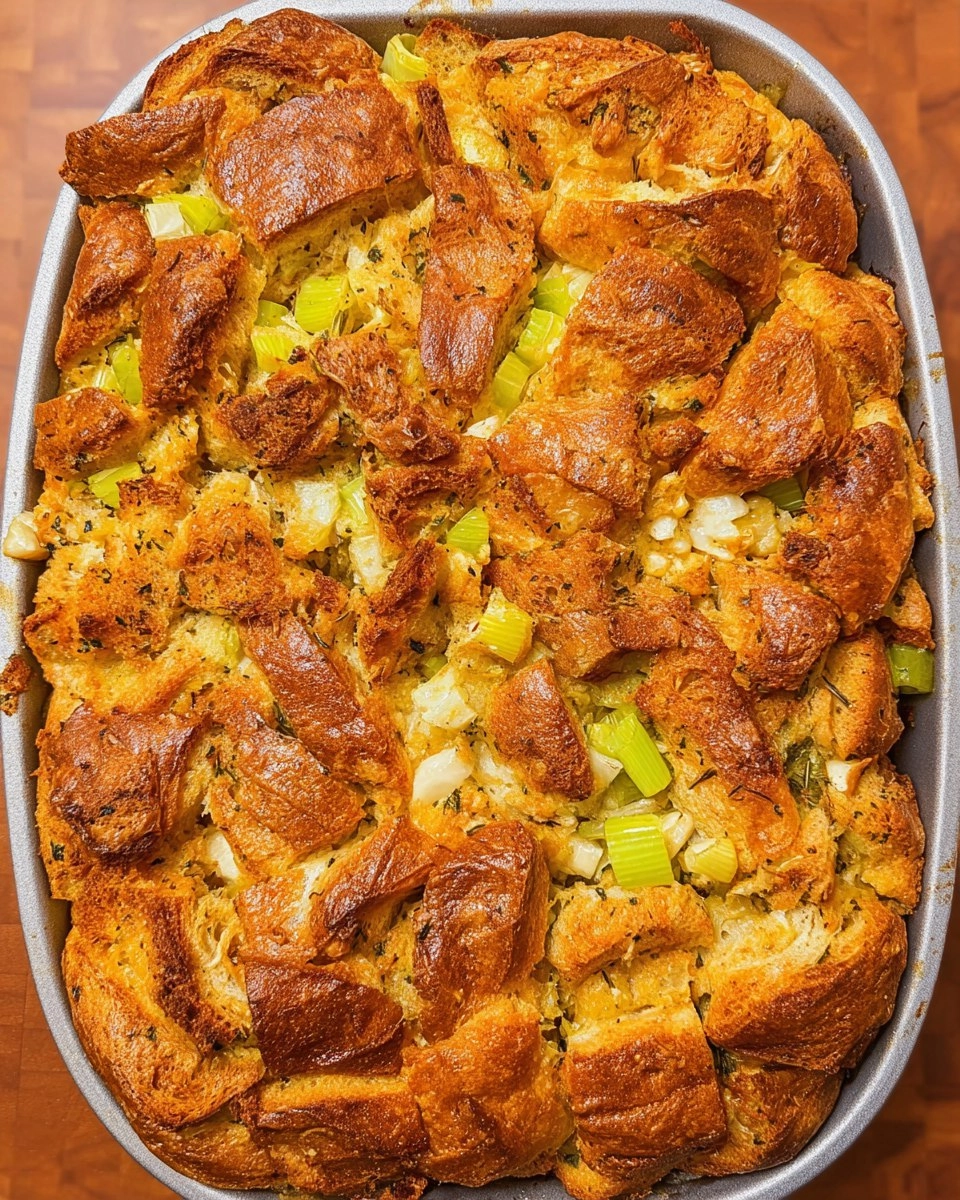 Buttery Herb Croissant Stuffing