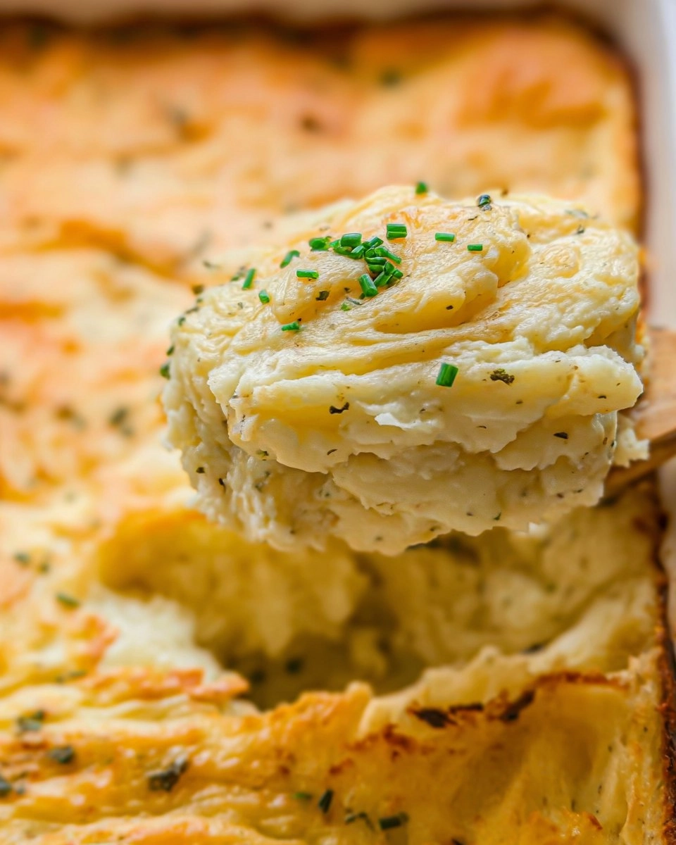 Cheesy Potato Soufflé