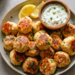 Chicken Feta Meatballs with Tzatziki Dip 103 Chicken-Feta-Meatballs-with-Tzatziki-Dip-Recipe