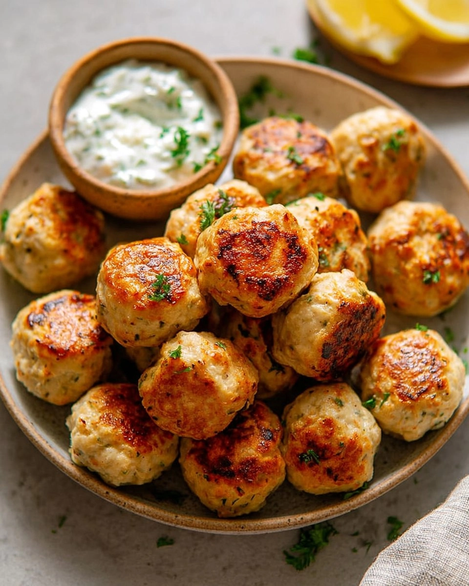 Chicken Feta Meatballs with Tzatziki Dip 101 Chicken Feta Meatballs with Tzatziki Dip