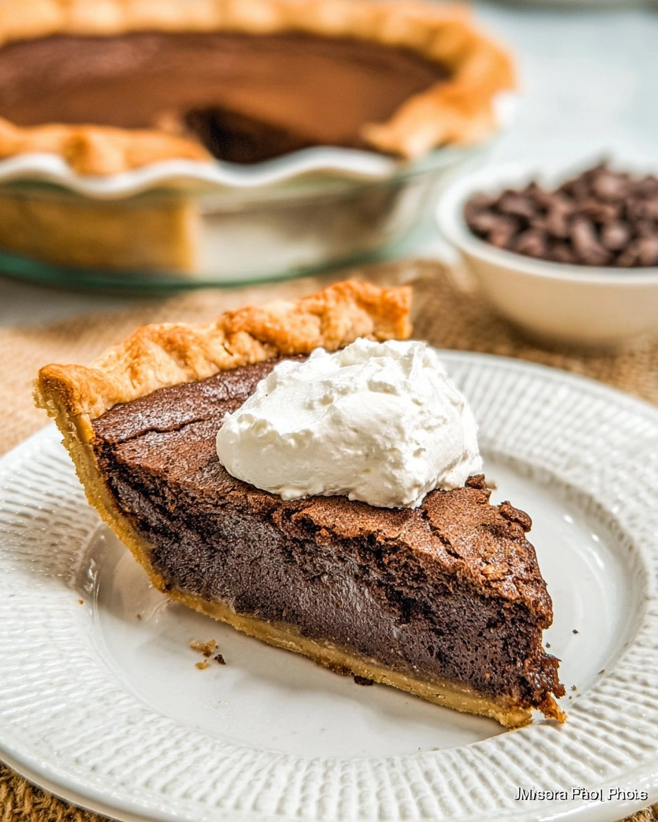 Classic Chocolate Chess Pie
