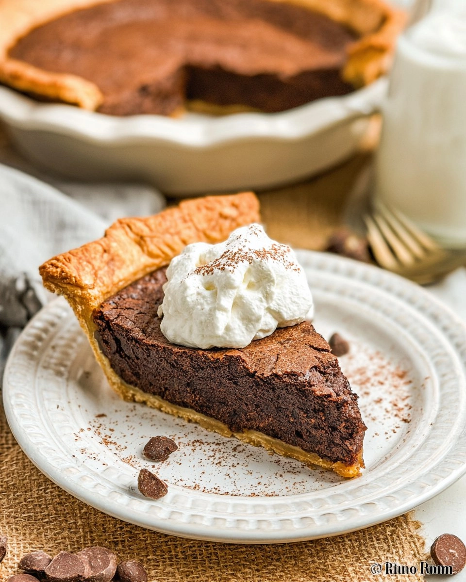 Classic Chocolate Chess Pie