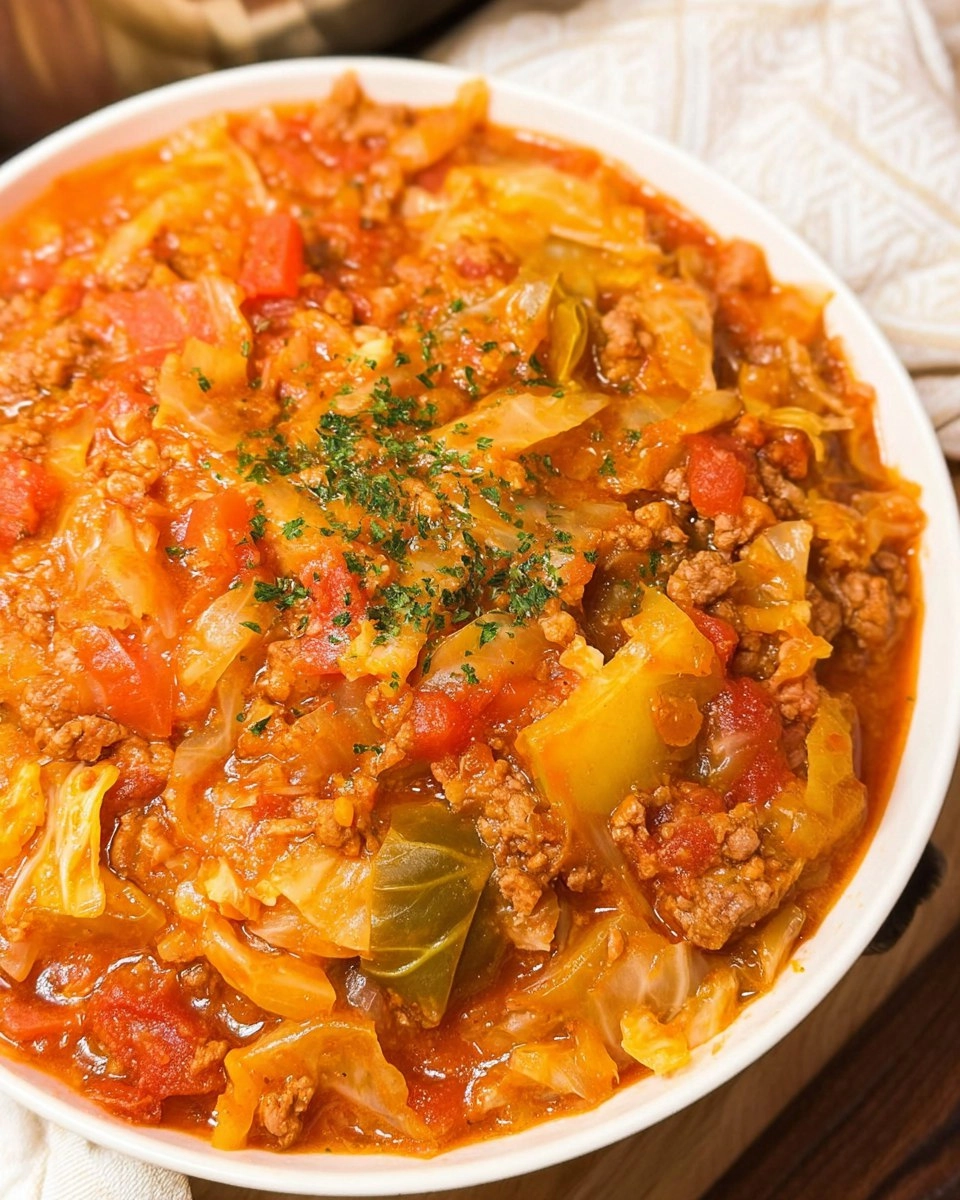 Crockpot Cabbage Roll Soup
