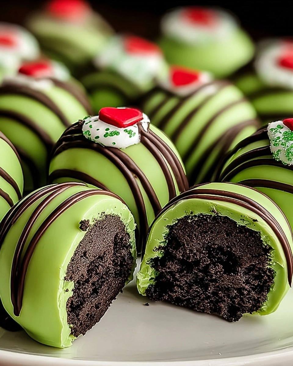 Delicious Grinch Oreo Balls