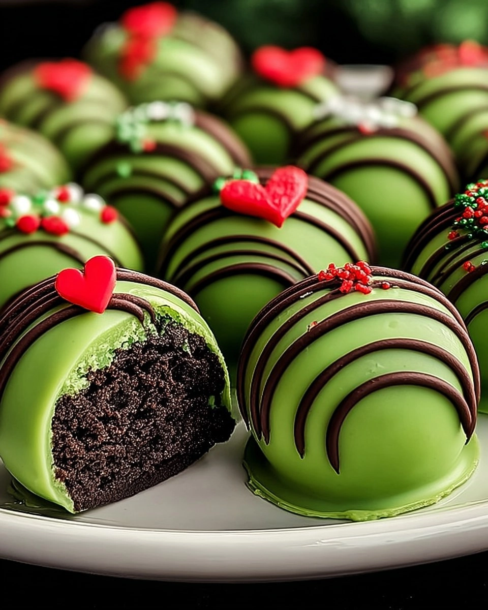 Delicious Grinch Oreo Balls