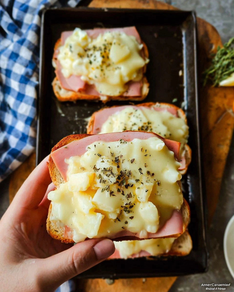 Ham, Egg and Cheese Toast