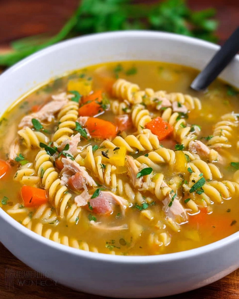 Leftover Turkey Noodle Soup