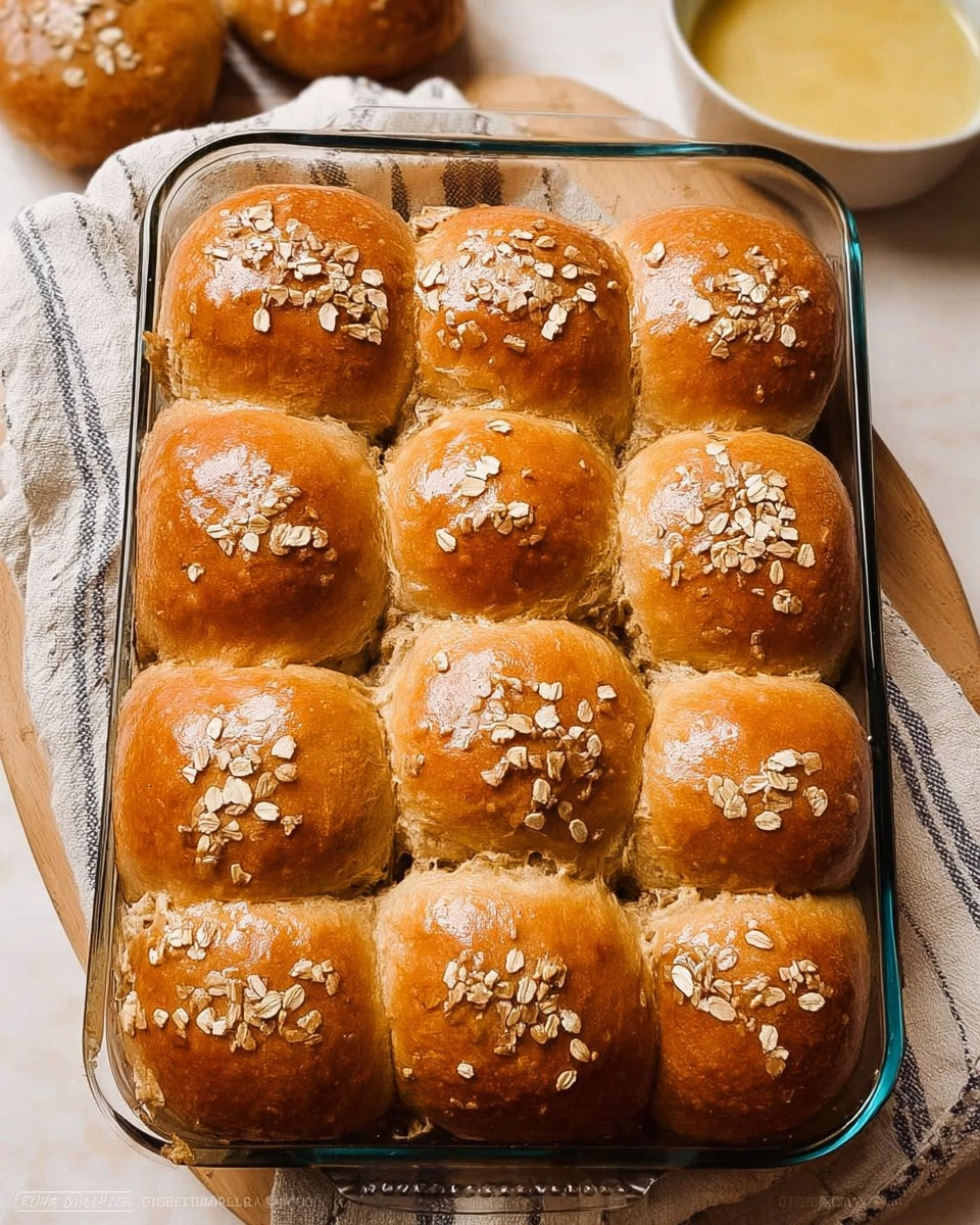 Oatmeal Molasses Dinner Rolls