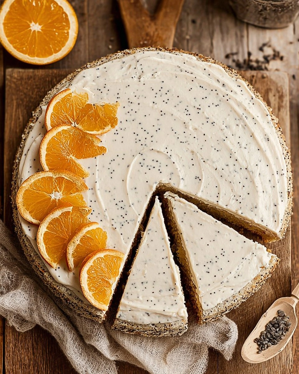 Orange Poppyseed Cake with Cream Cheese Frosting 130 Orange Poppyseed Cake with Cream Cheese Frosting