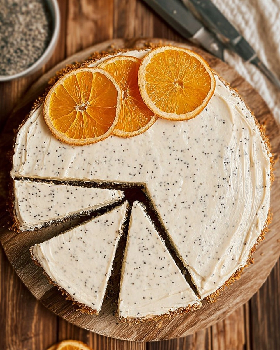 Orange Poppyseed Cake with Cream Cheese Frosting 131 Orange Poppyseed Cake with Cream Cheese Frosting