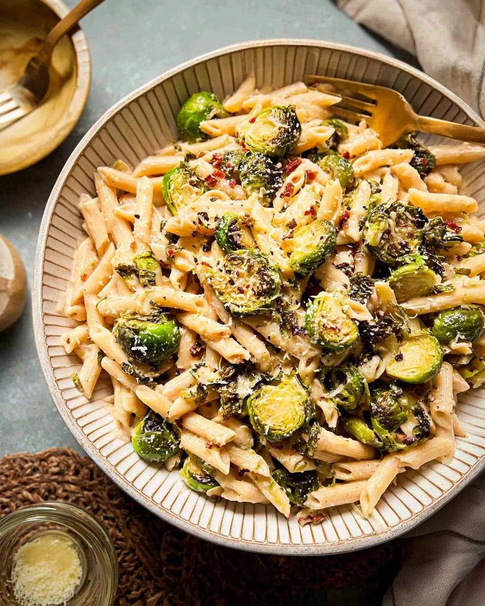 Roasted Brussels Sprouts Pasta