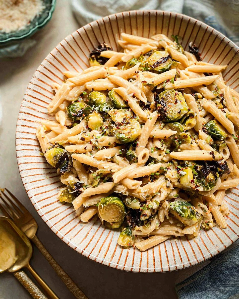 Roasted Brussels Sprouts Pasta