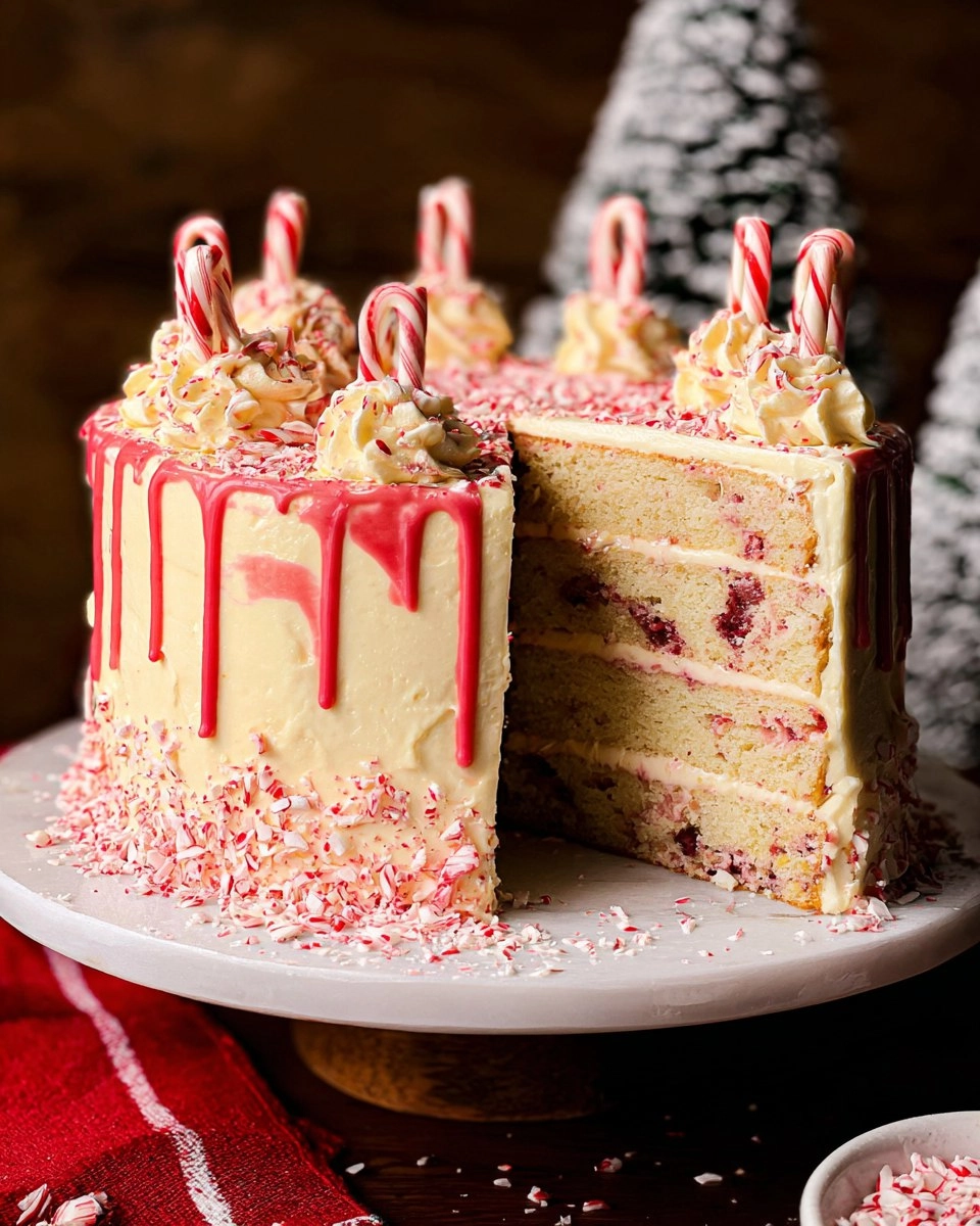 White Chocolate Peppermint Cake 136 White Chocolate Peppermint Cake