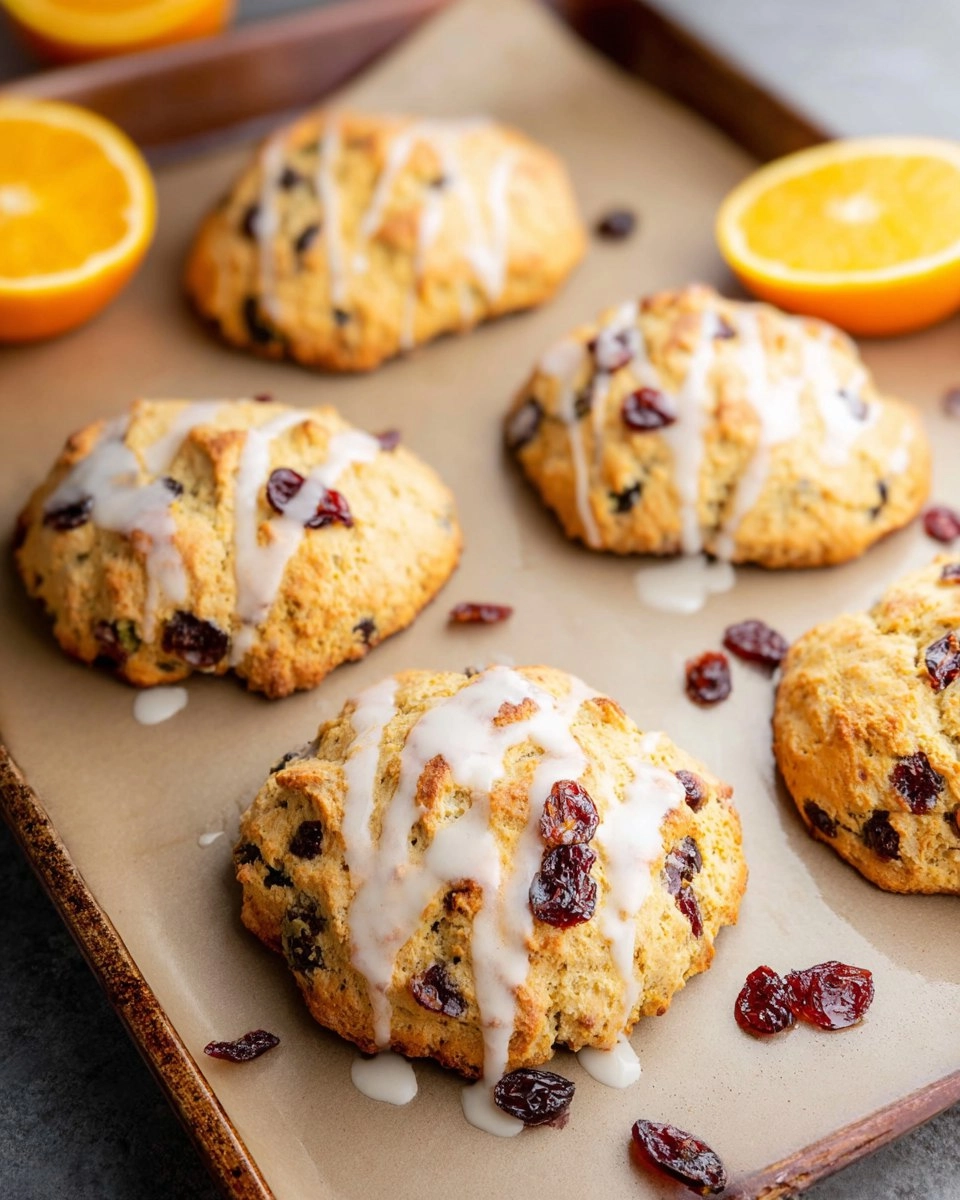 Almond Flour Cranberry Orange Scones