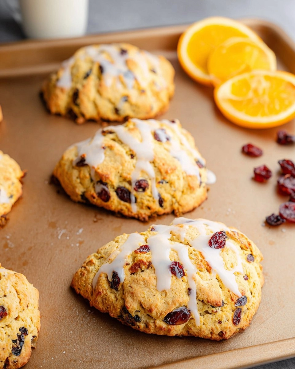 Almond Flour Cranberry Orange Scones