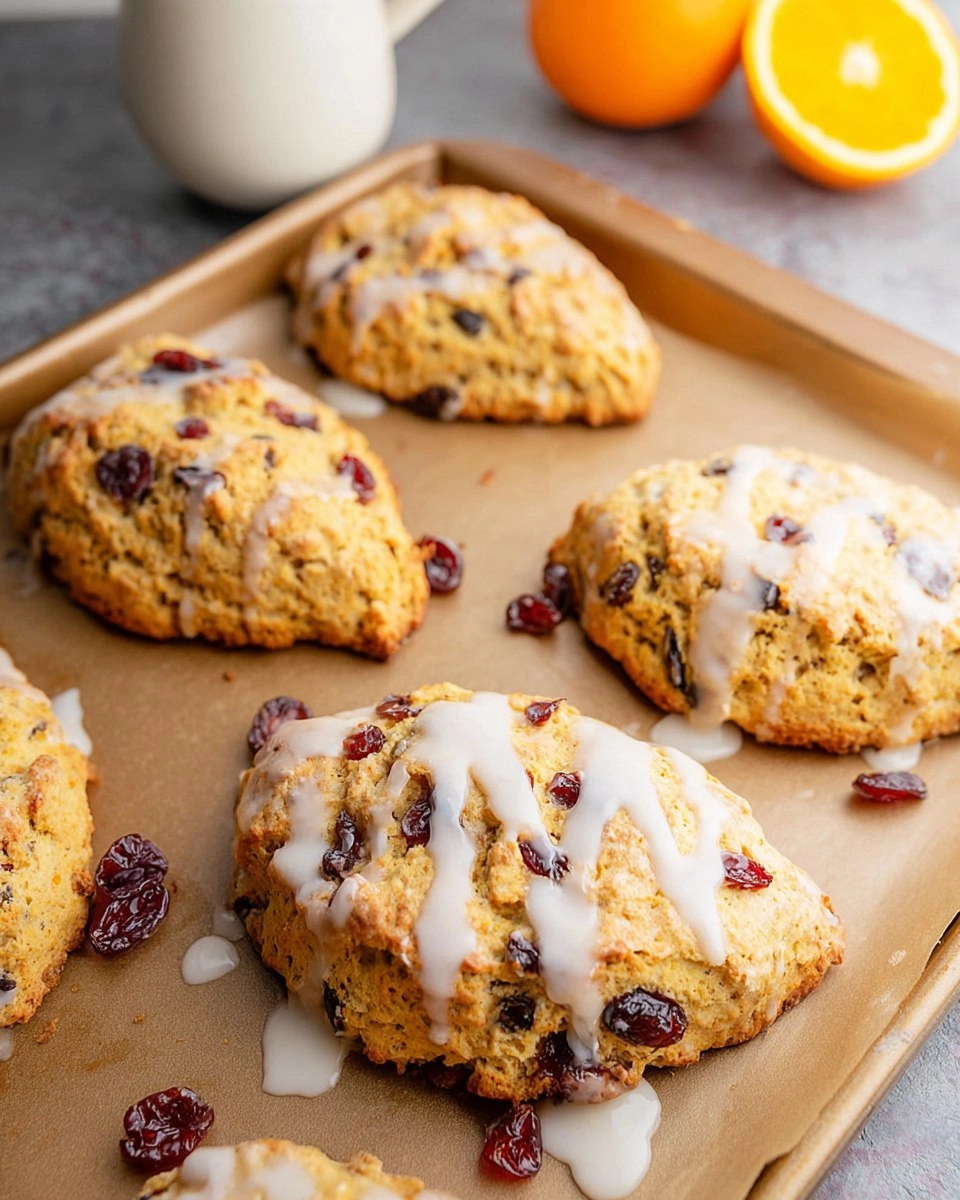 Almond Flour Cranberry Orange Scones
