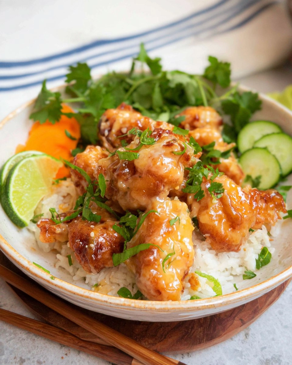 Bang Bang Chicken and Rice Bowl