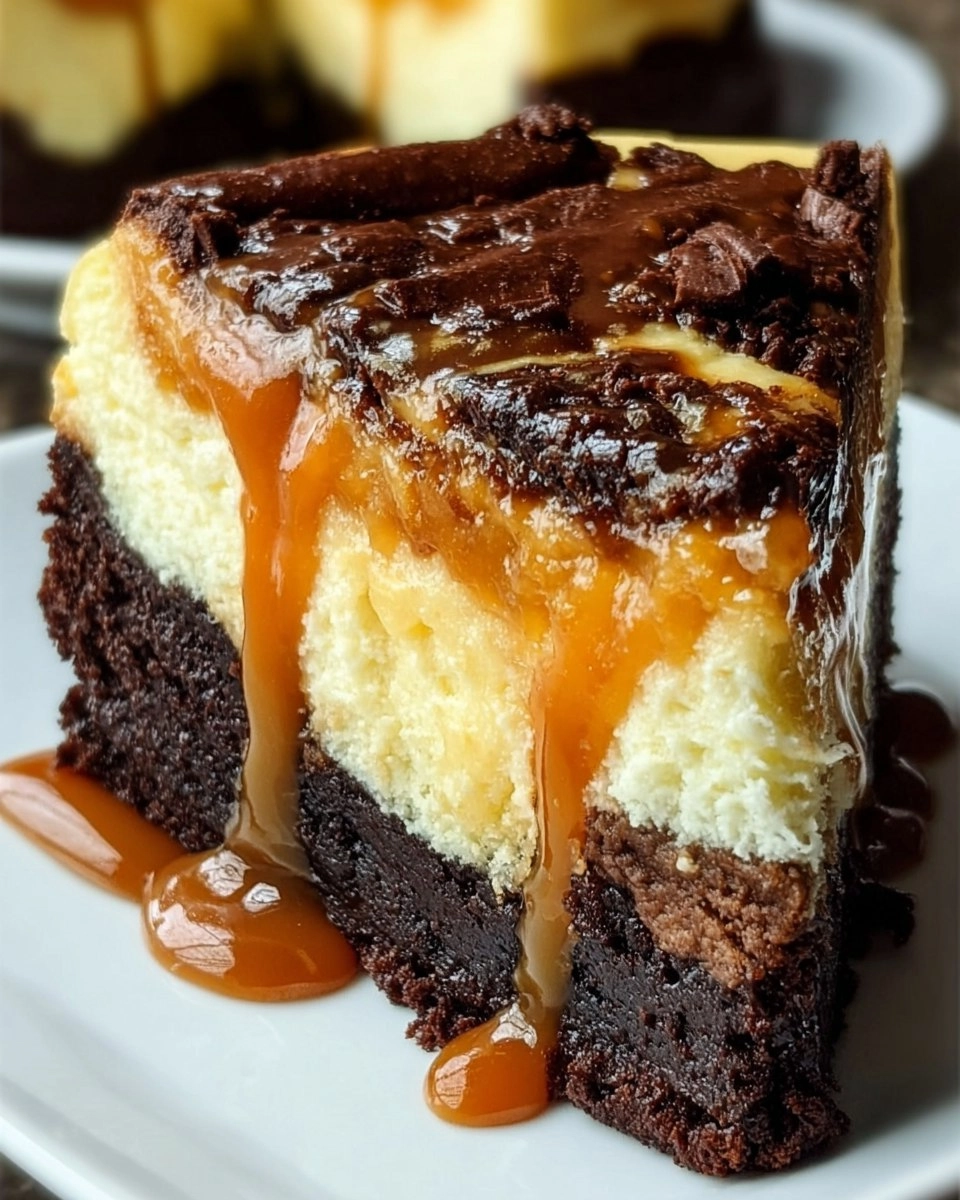 Caramel Brownie Cheesecake Bliss 110 Caramel Brownie Cheesecake Bliss