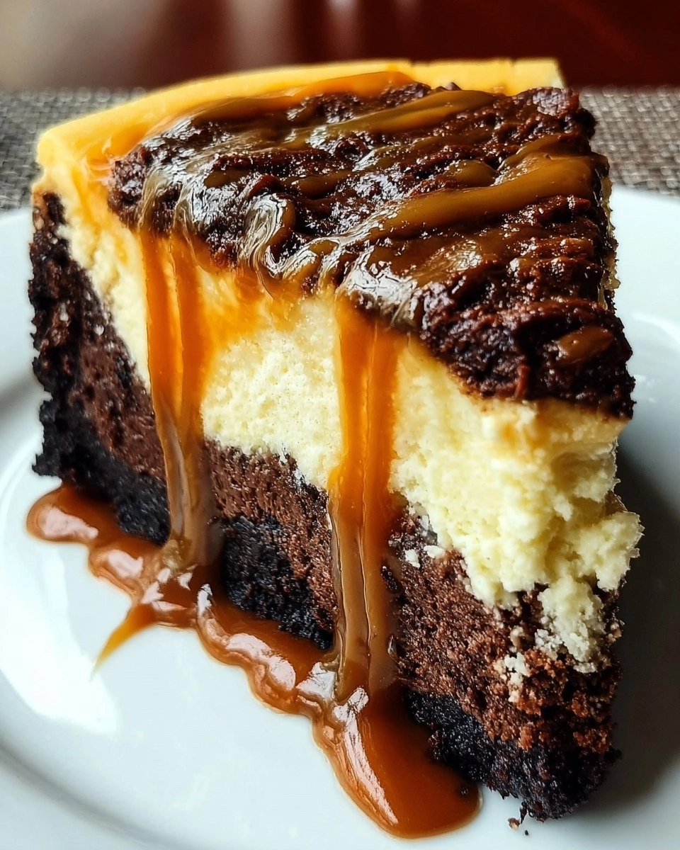 Caramel Brownie Cheesecake Bliss 111 Caramel Brownie Cheesecake Bliss