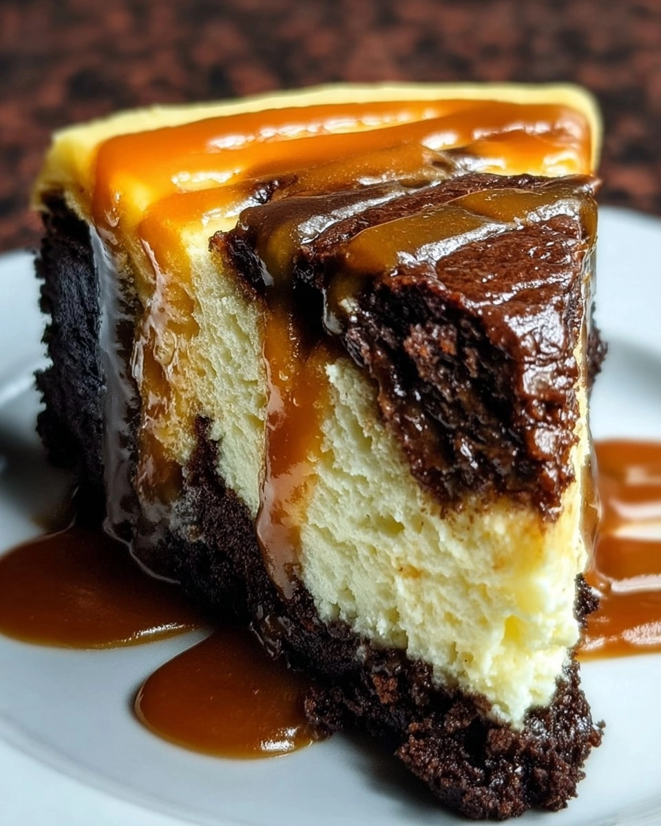 Caramel Brownie Cheesecake Bliss 112 Caramel Brownie Cheesecake Bliss