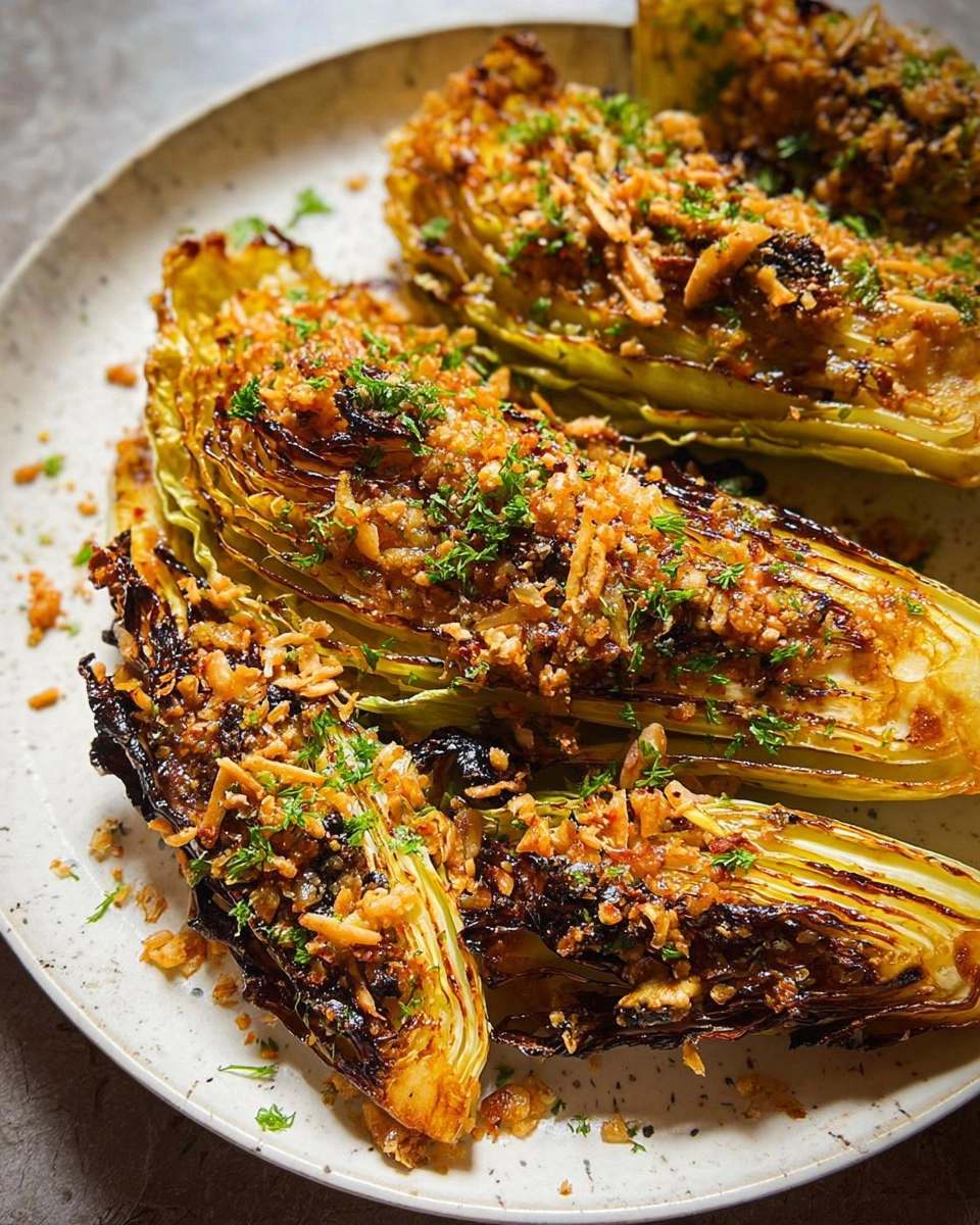 Chilli Garlic Butter Roasted Cabbage Wedges 92 Chilli Garlic Butter Roasted Cabbage Wedges