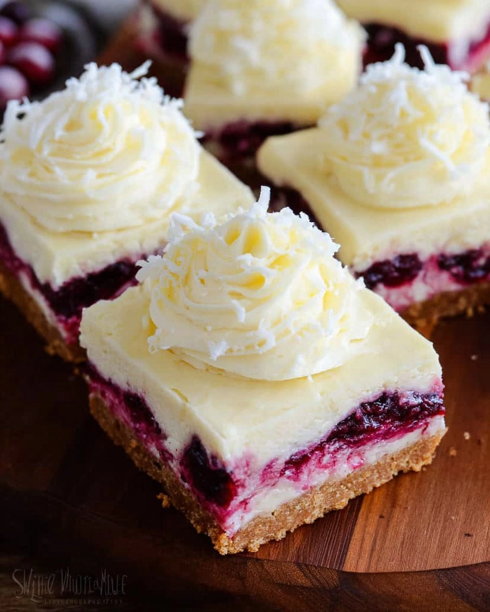 Christmas Cheesecake Bars (Cranberry White Chocolate Cheesecake Bars)