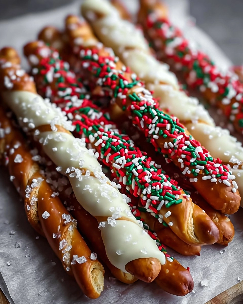 Christmas Pretzel Rods