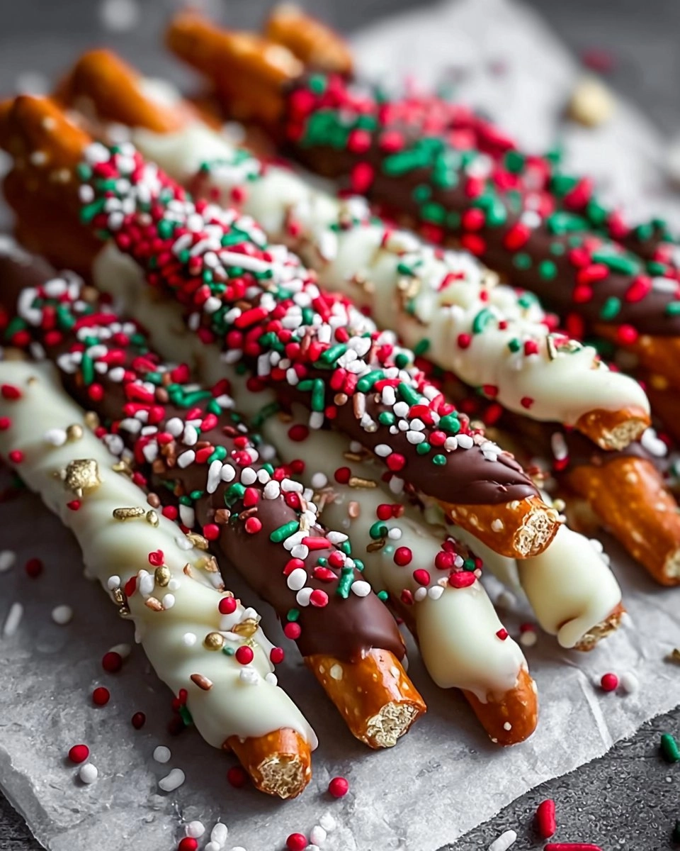 Christmas Pretzel Rods