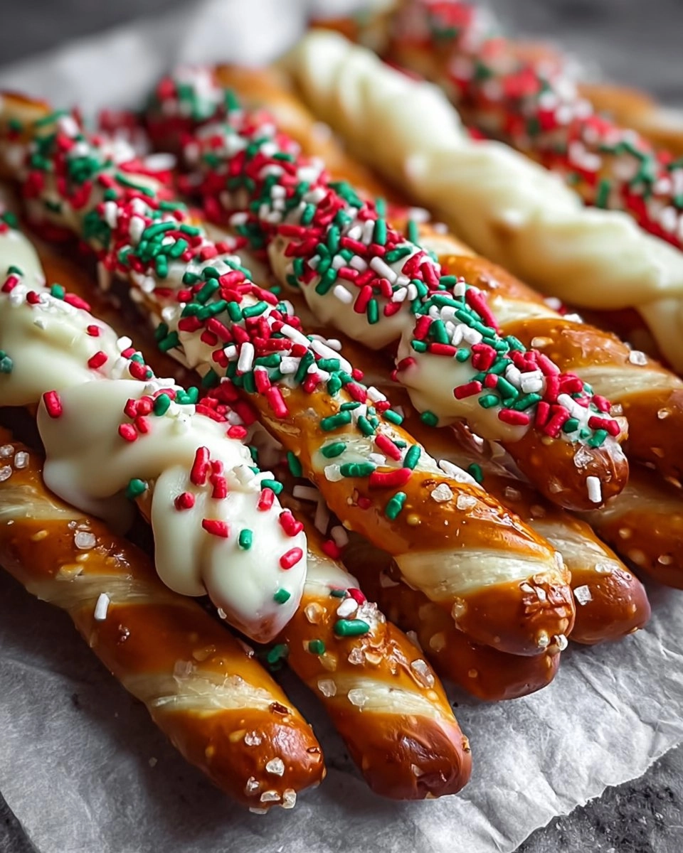 Christmas Pretzel Rods