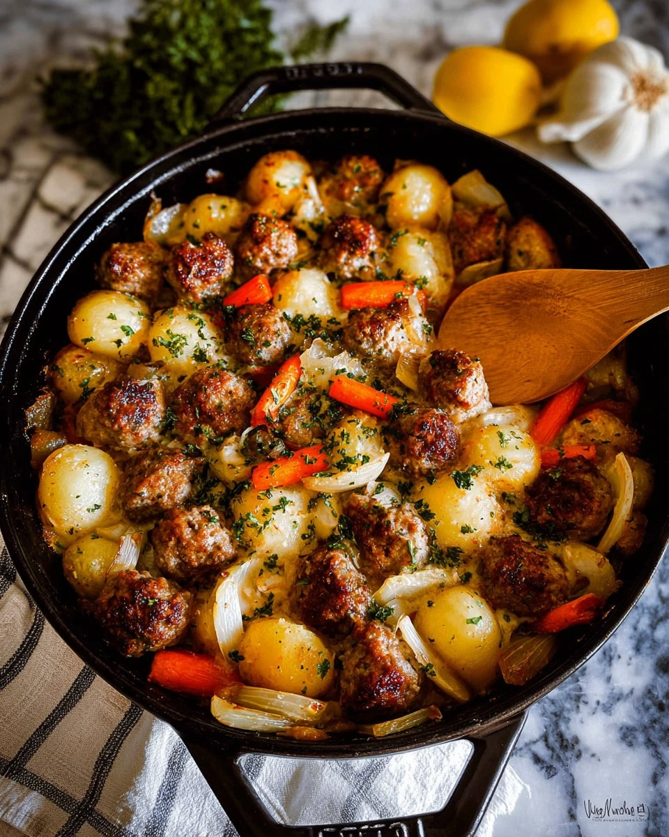 Classic Meatball Casserole (1950s-Style Family Dinner)