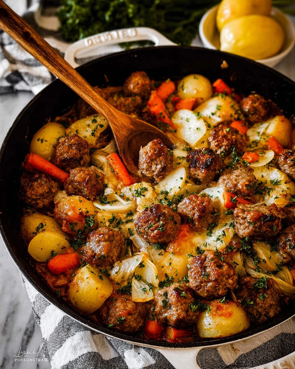 Classic Meatball Casserole (1950s-Style Family Dinner)