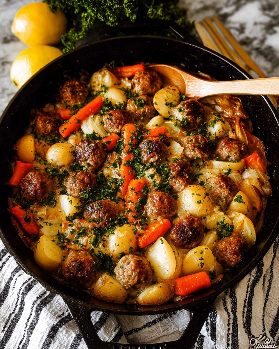 Classic Meatball Casserole (1950s-Style Family Dinner)