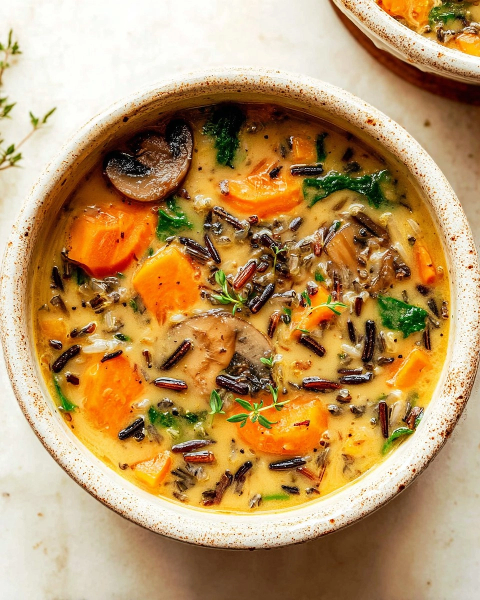 Cozy Autumn Wild Rice Soup