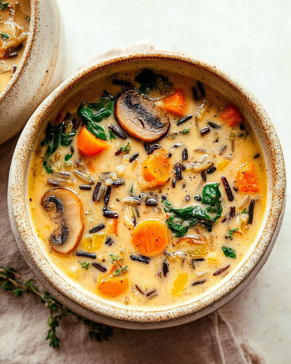 Cozy Autumn Wild Rice Soup