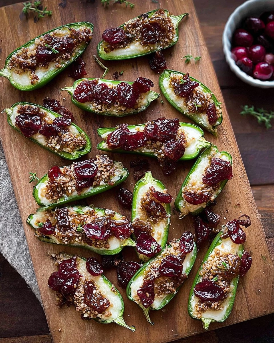 Cranberry Brie Jalapeño Poppers 71 Cranberry Brie Jalapeño Poppers