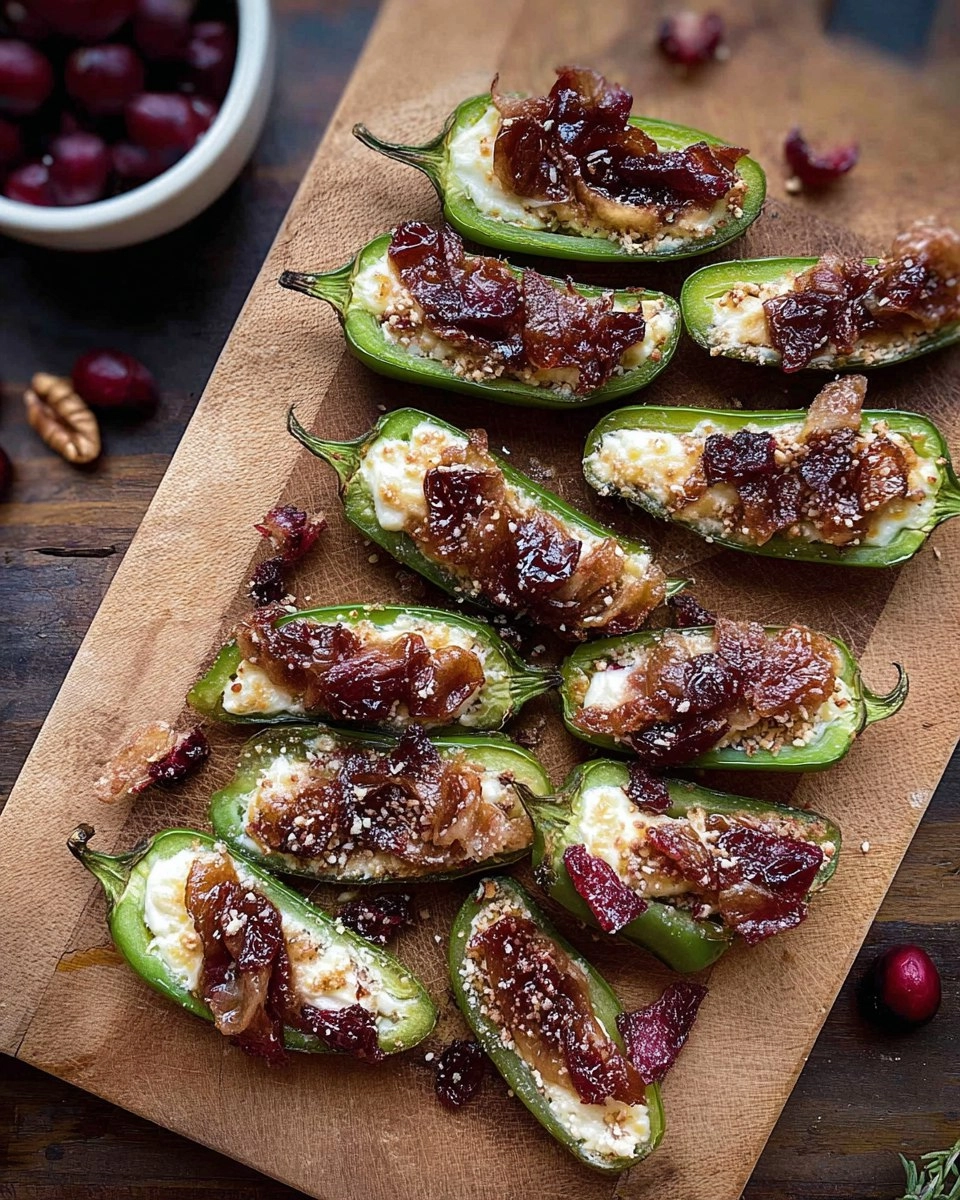 Cranberry Brie Jalapeño Poppers 72 Cranberry Brie Jalapeño Poppers