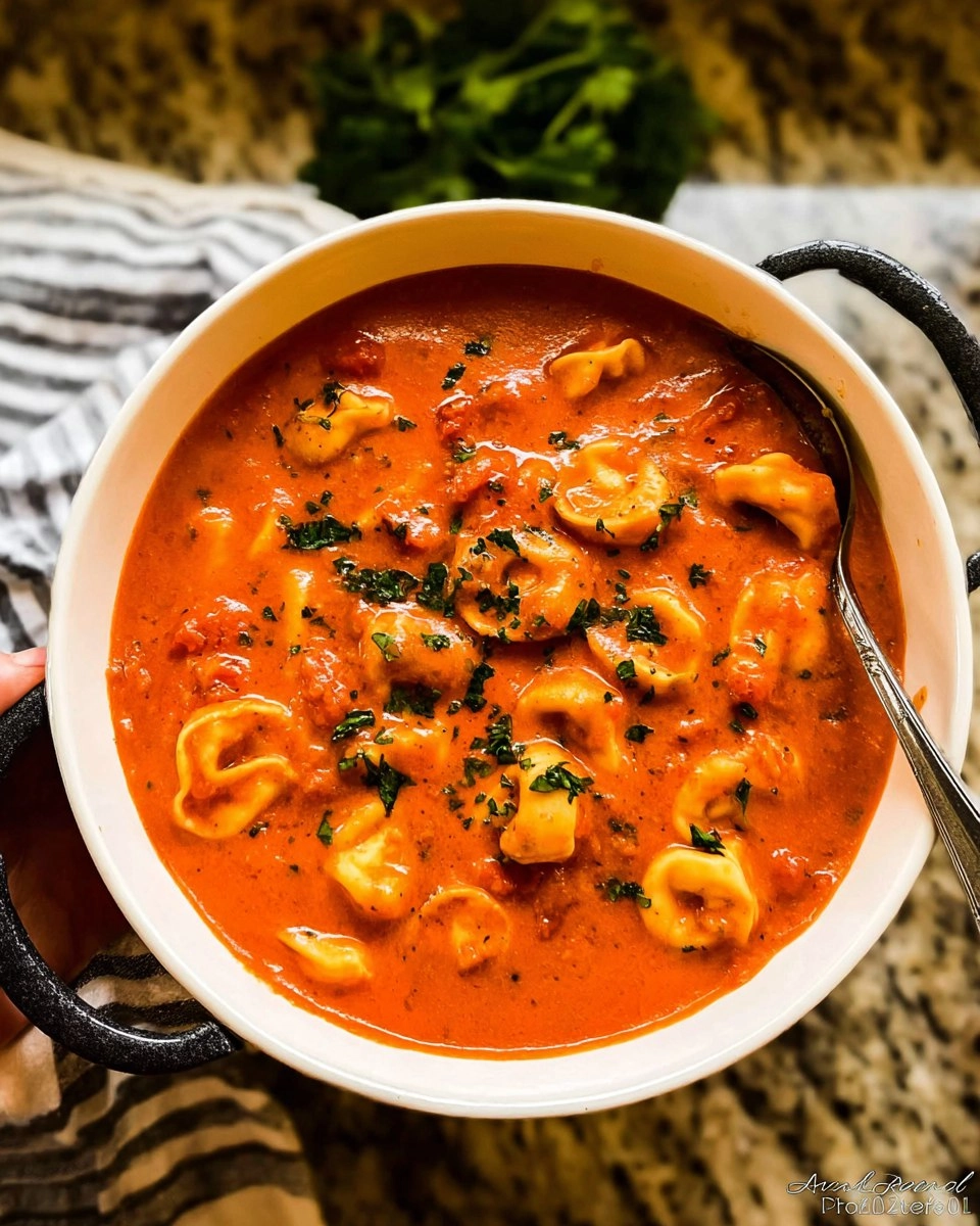 Creamy Tomato Tortellini Soup 121 Creamy Tomato Tortellini Soup