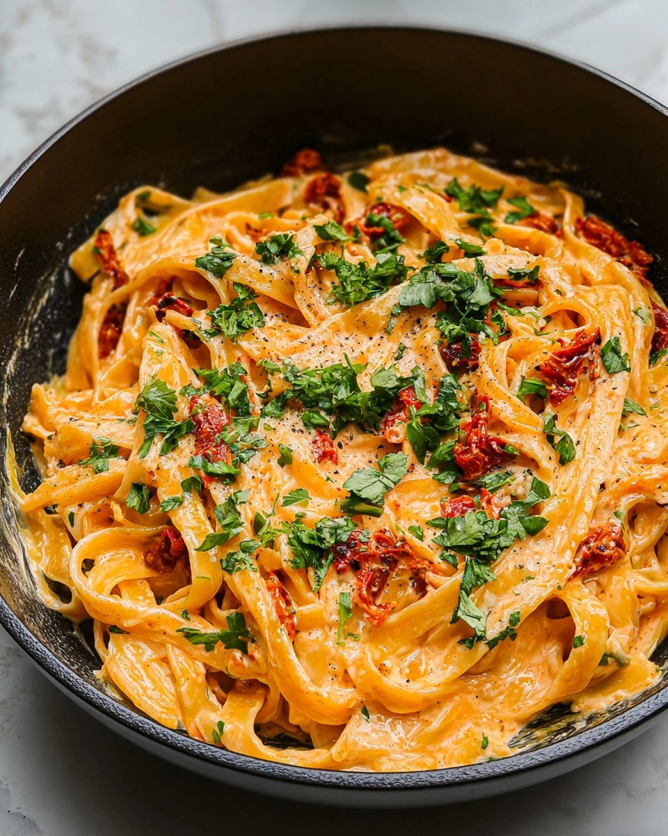 Creamy Vegan Sun-Dried Tomato Pasta