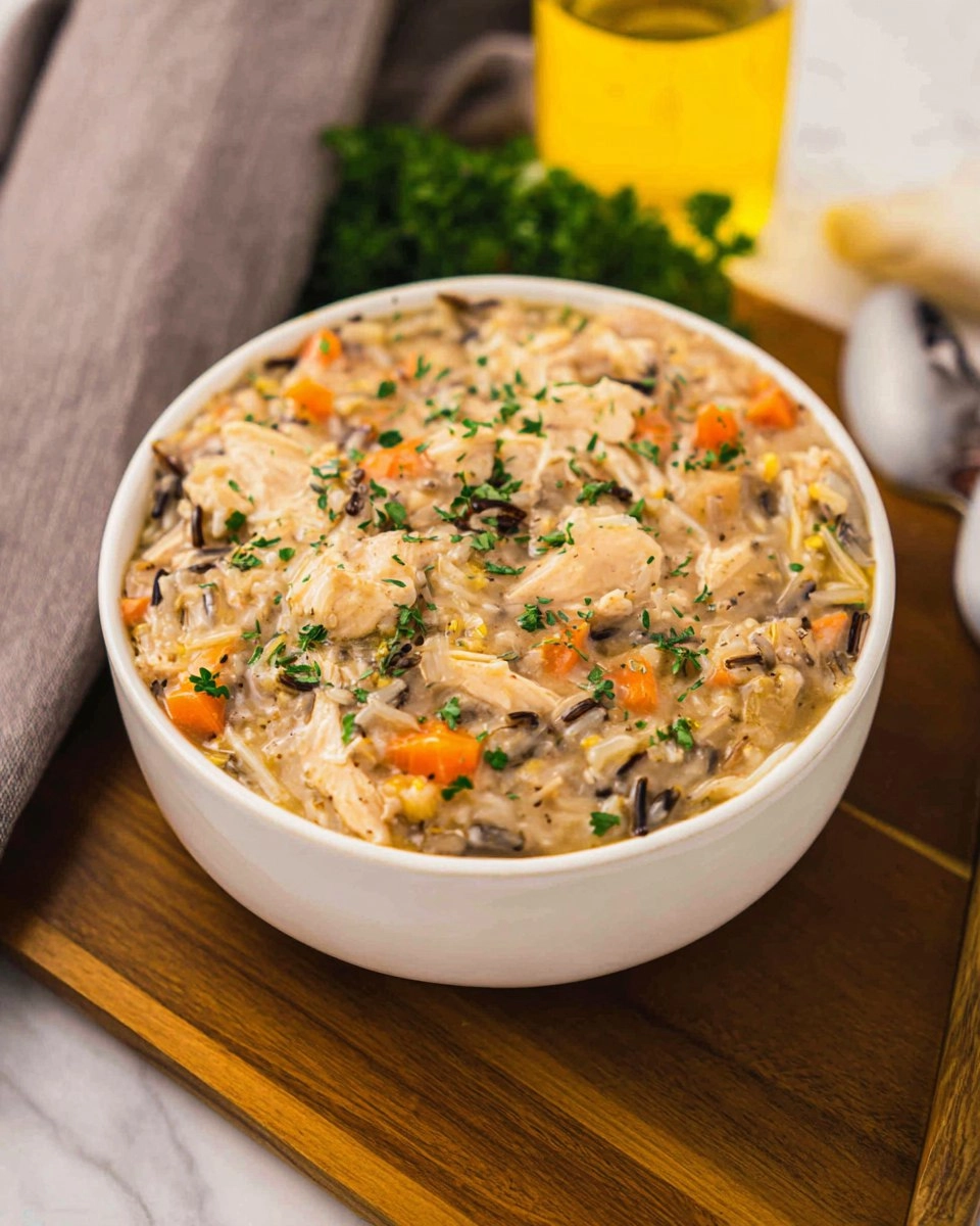Crockpot Chicken and Wild Rice Soup
