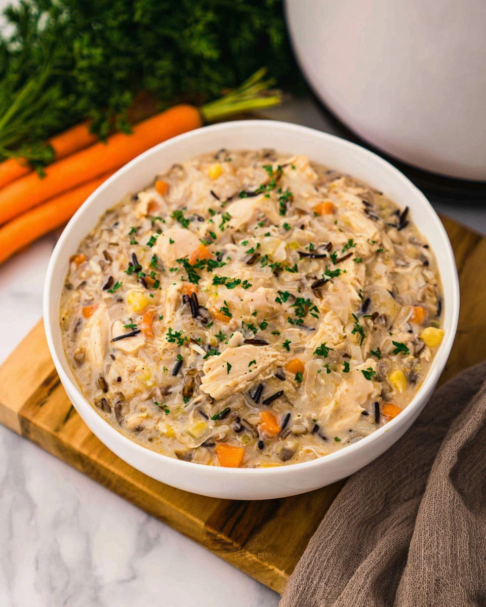 Crockpot Chicken and Wild Rice Soup
