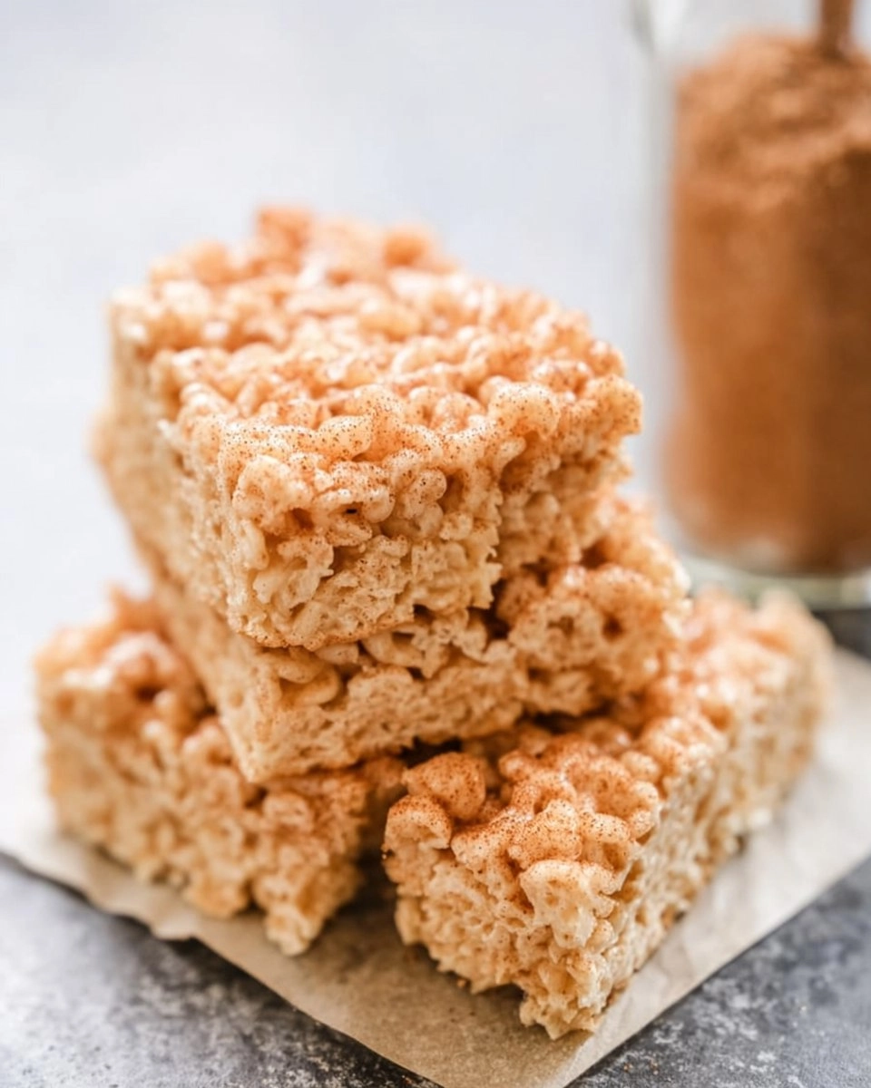 Easy Churro Rice Krispie Treats with Cinnamon Sugar Crunch