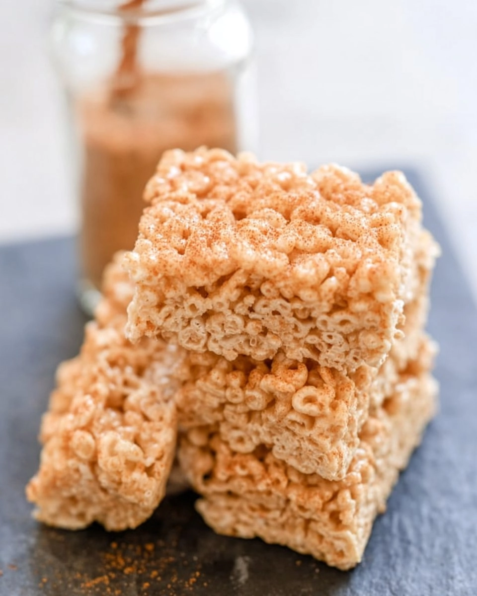 Easy Churro Rice Krispie Treats with Cinnamon Sugar Crunch