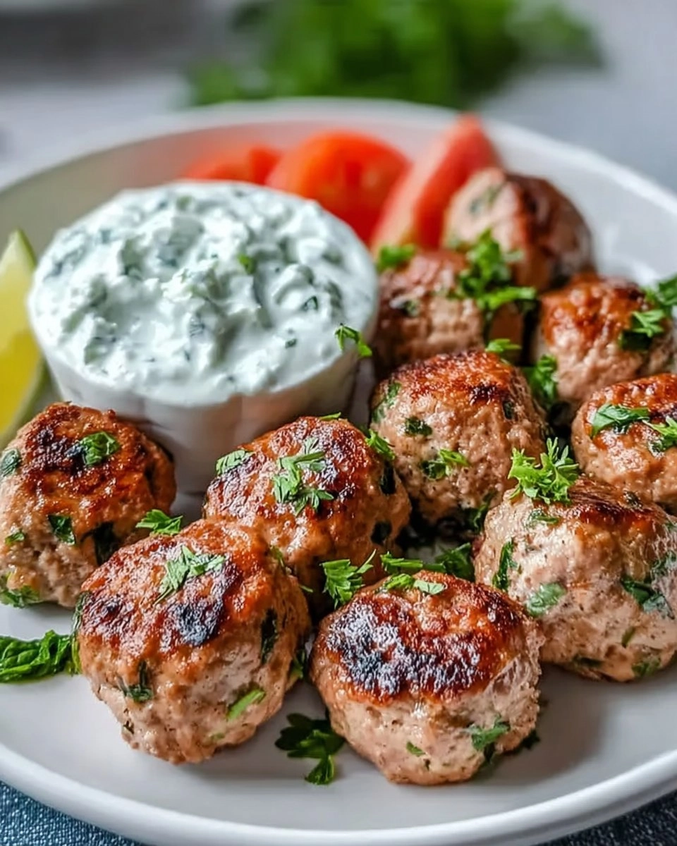 Easy Greek Turkey Meatballs with Tzatziki 120 Easy Greek Turkey Meatballs with Tzatziki