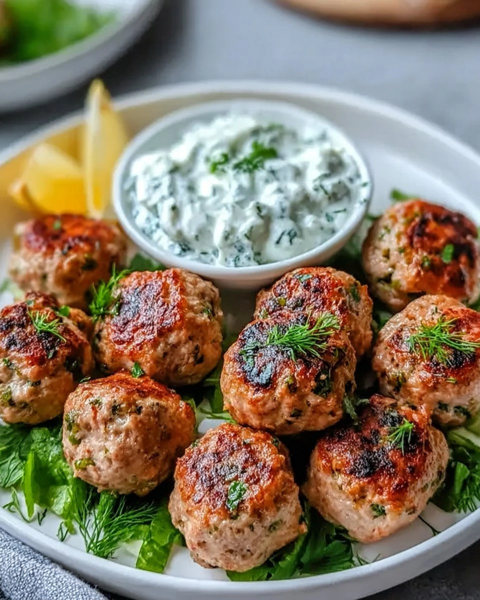 Easy Greek Turkey Meatballs with Tzatziki 122 Easy Greek Turkey Meatballs with Tzatziki