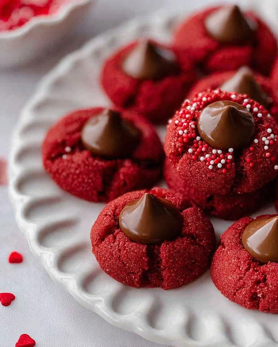 Easy Hershey’s Red Velvet Blossoms Cookies