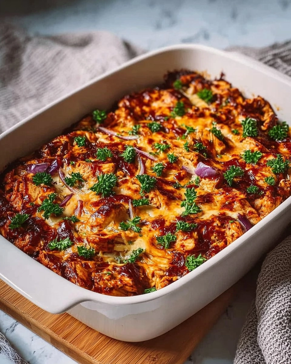 Easy Keto BBQ Chicken Casserole