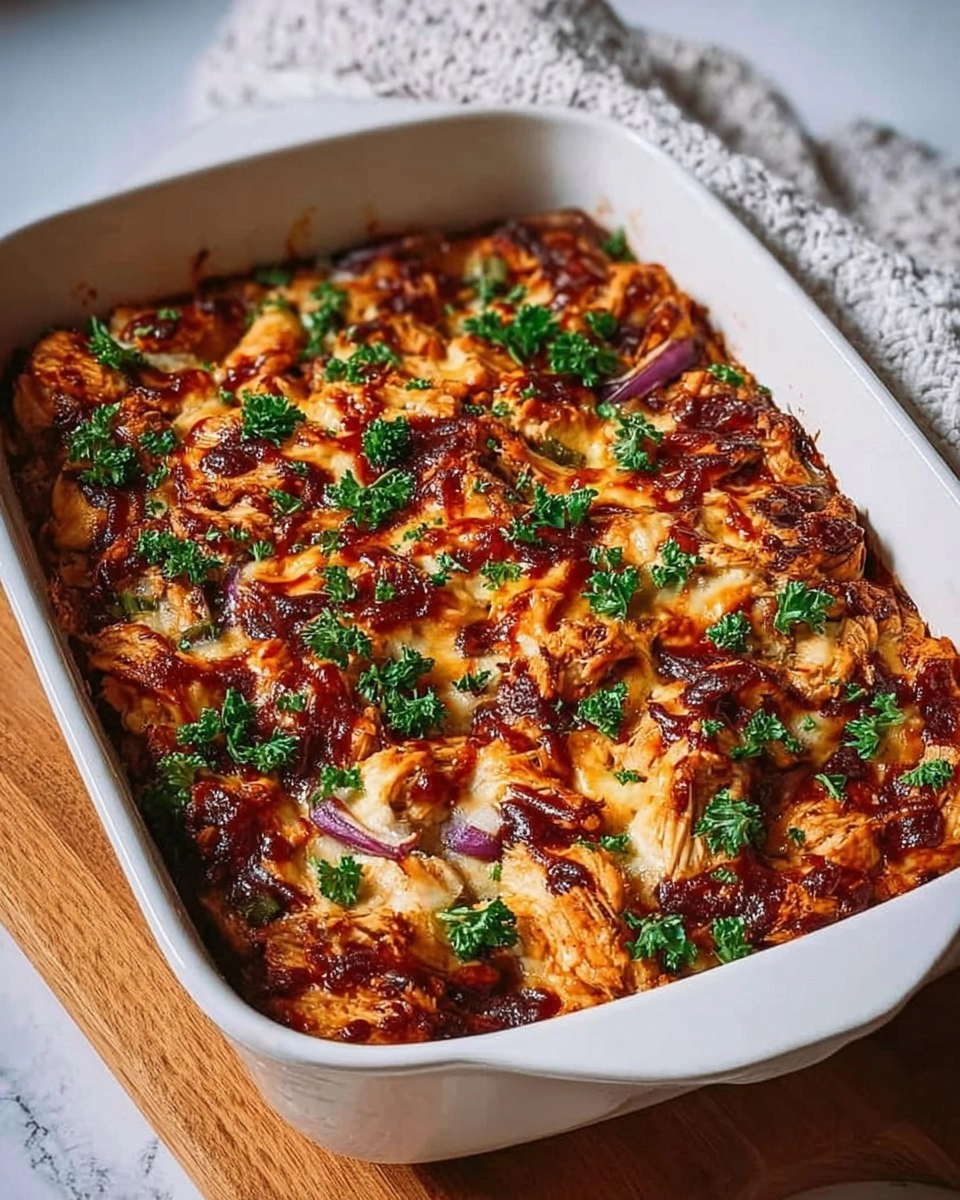 Easy Keto BBQ Chicken Casserole